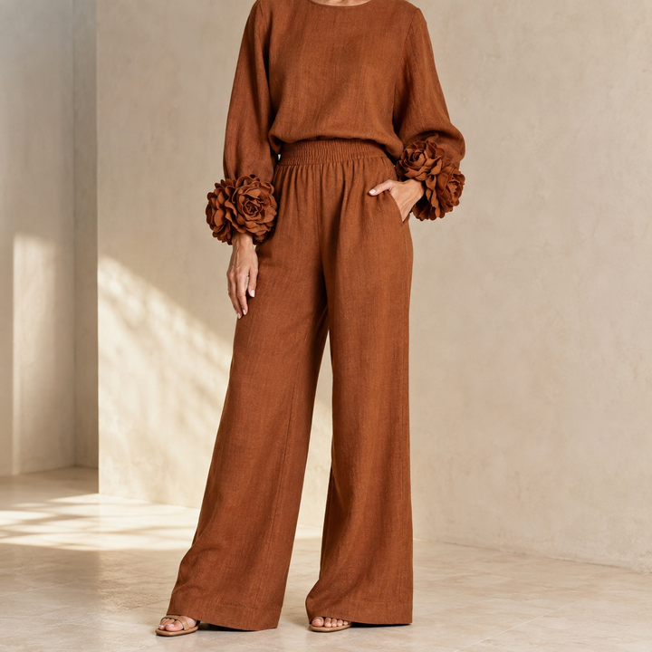 Alouenne - Airy Linen Two-Piece Set
