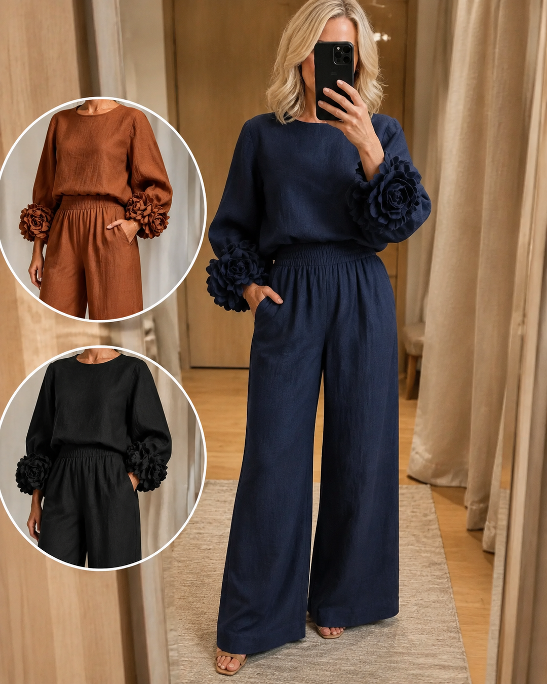 Alouenne - Airy Linen Two-Piece Set