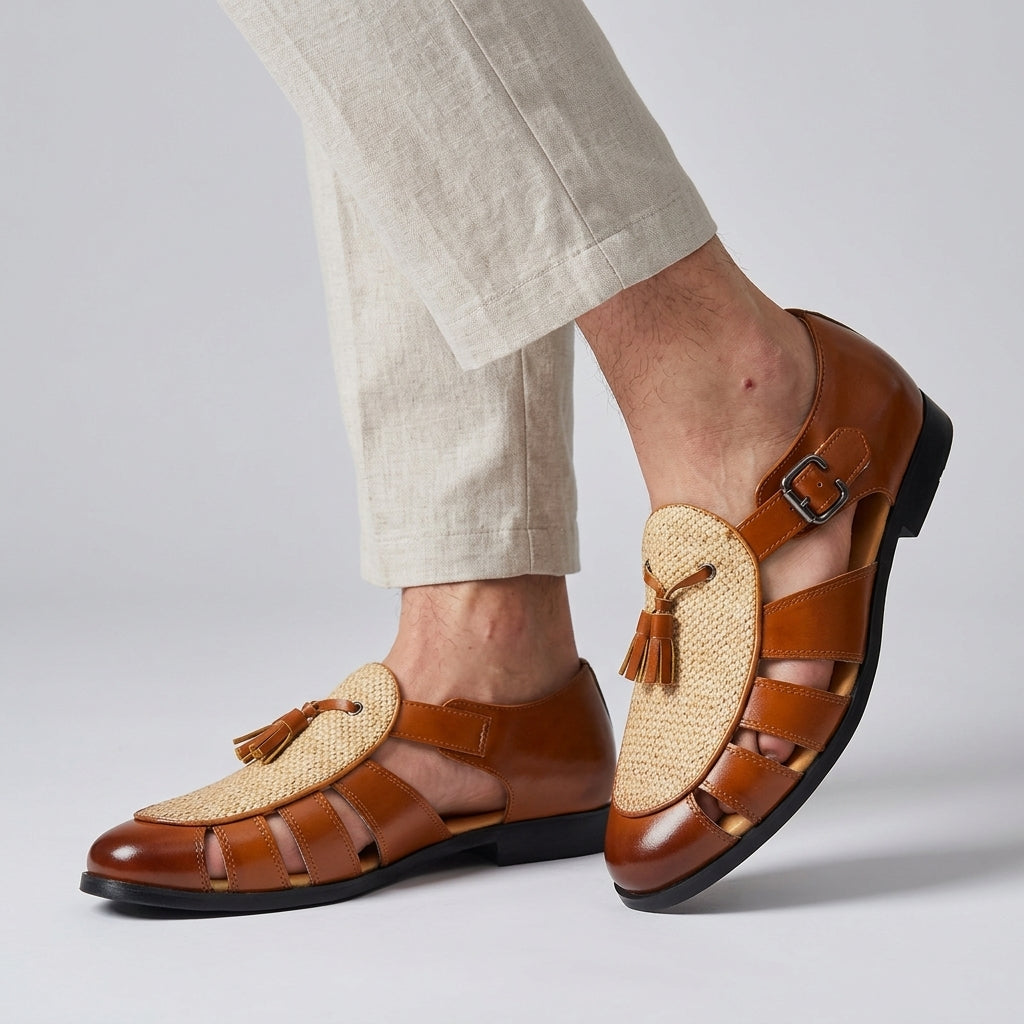 Annelina - Artisanal Closed-Toe Sandal