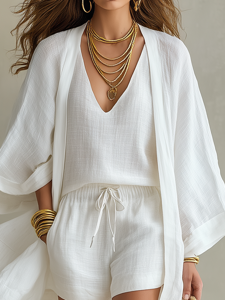 Ardenia - Breathable Linen Three-Piece Set