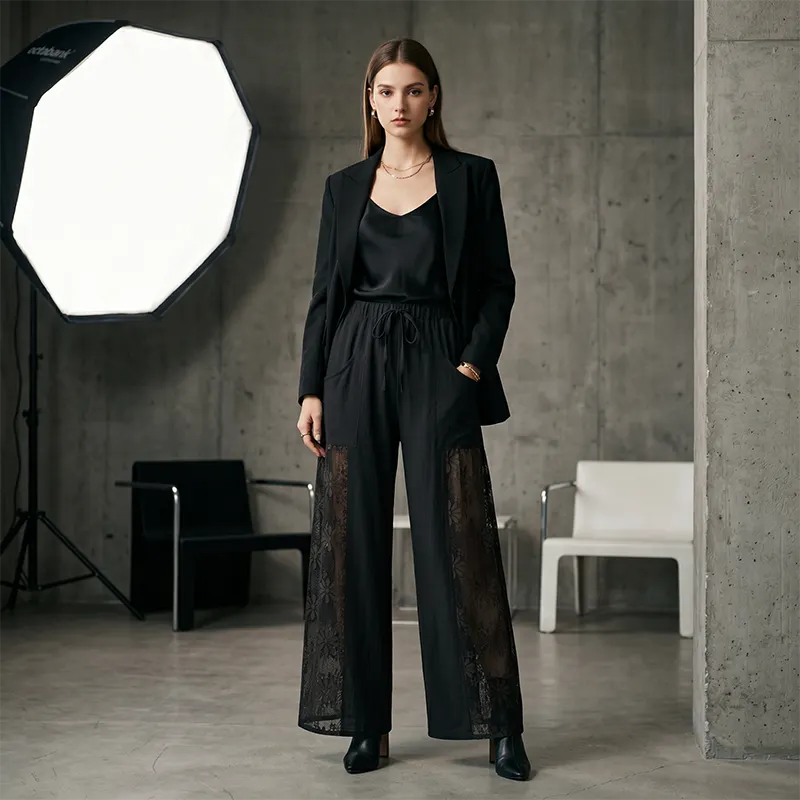 Carlotta - Lightweight Lace Trousers