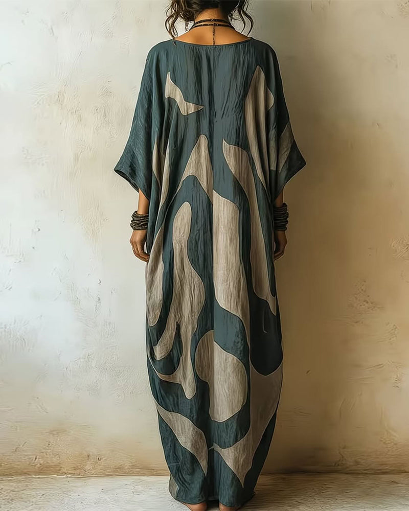 Aramina - Luxe Printed Maxi Kaftan