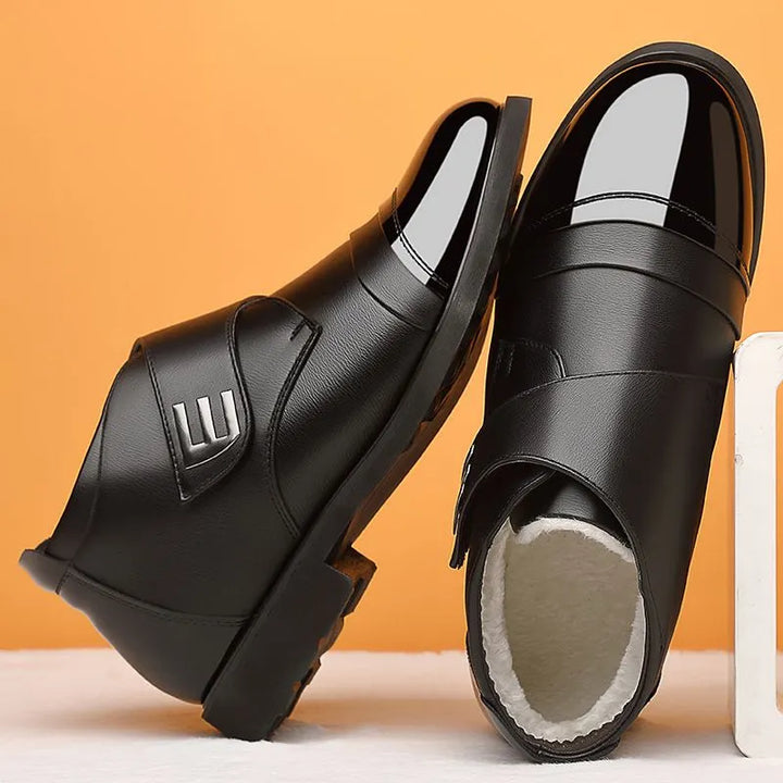 Alban - Polished Toe Comfort Ankle Shoes