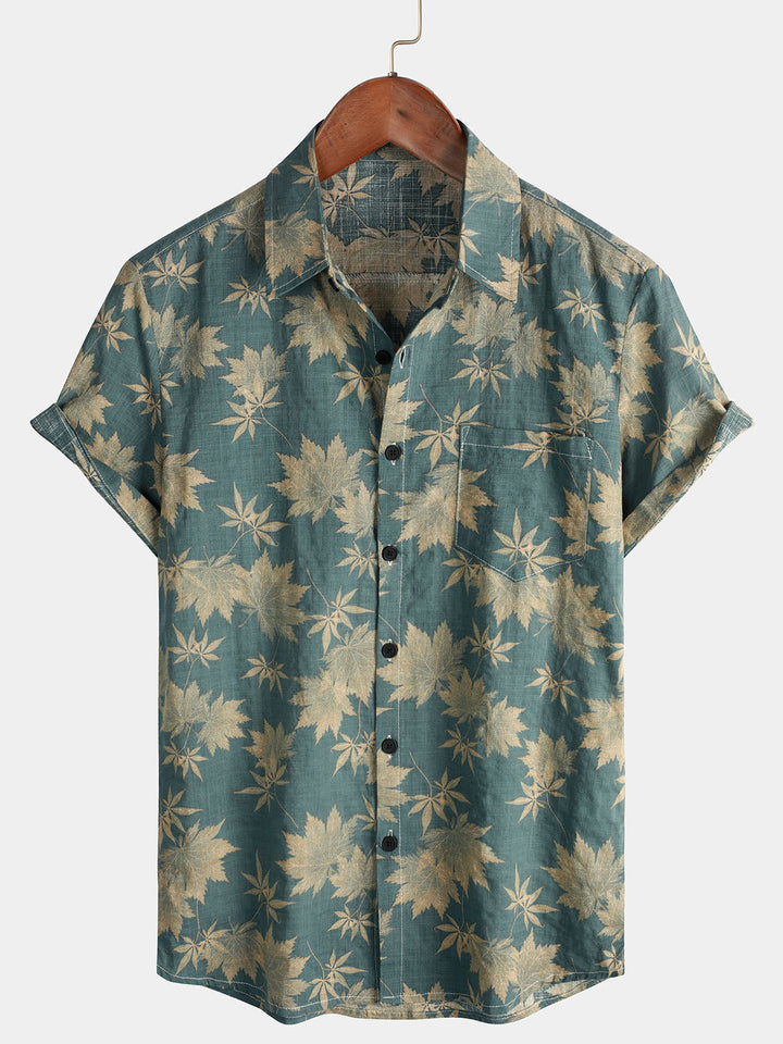 Leoric - Lightweight Short-Sleeve Floral Shirt