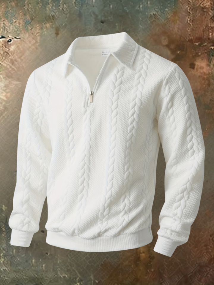 Belvorn - Premium Cable-Knit Half-Zip Jumper