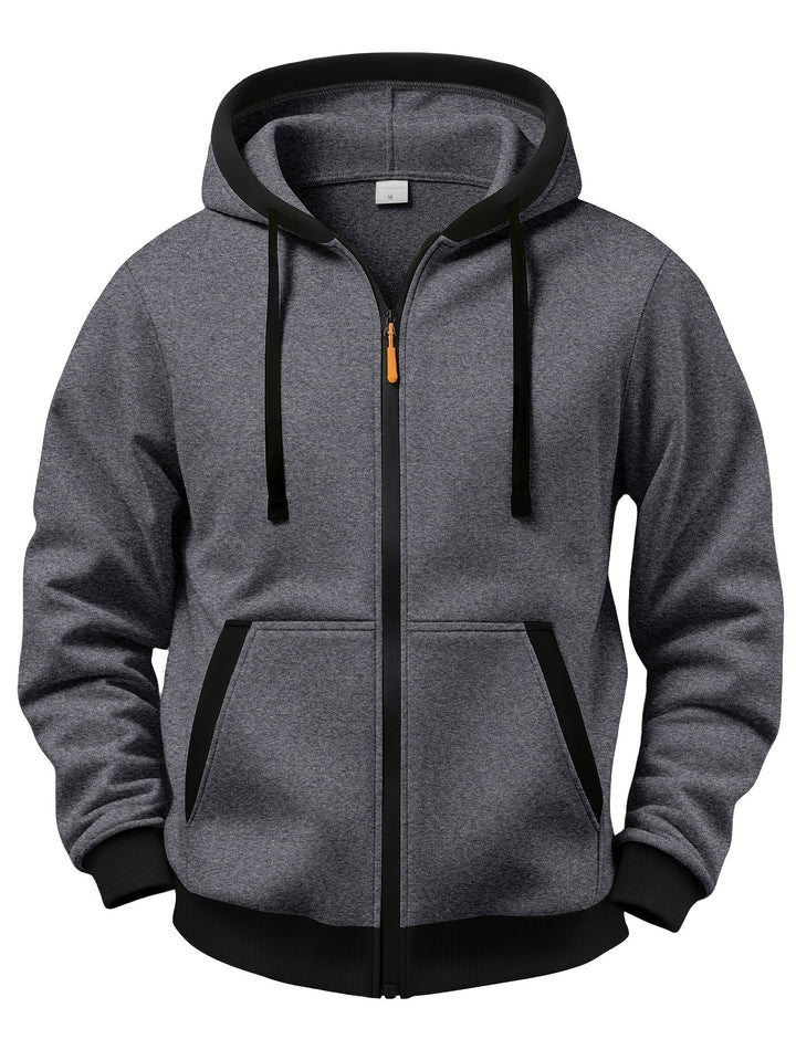 Brenner - Soft-Touch Hooded Zip Jacket