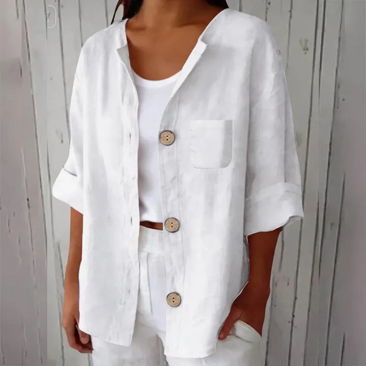 Azelia - Soft-Touch Loose-Fit Summer Shirt