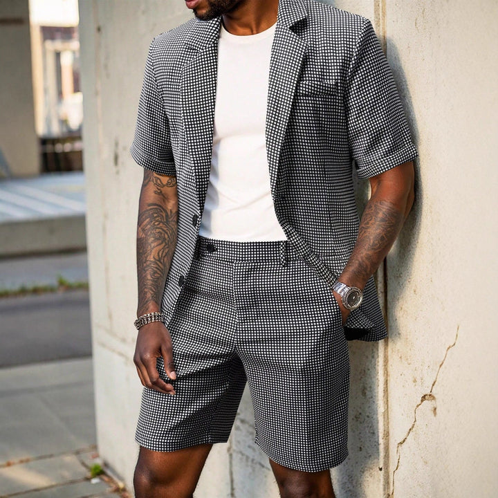 Rufus - Tailored Checked Blazer & Shorts Set