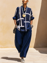 Helisanne - Casual Button Front Two Piece Set