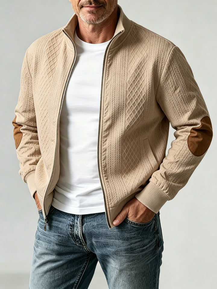 Flyn - Textured Baseball Jacket