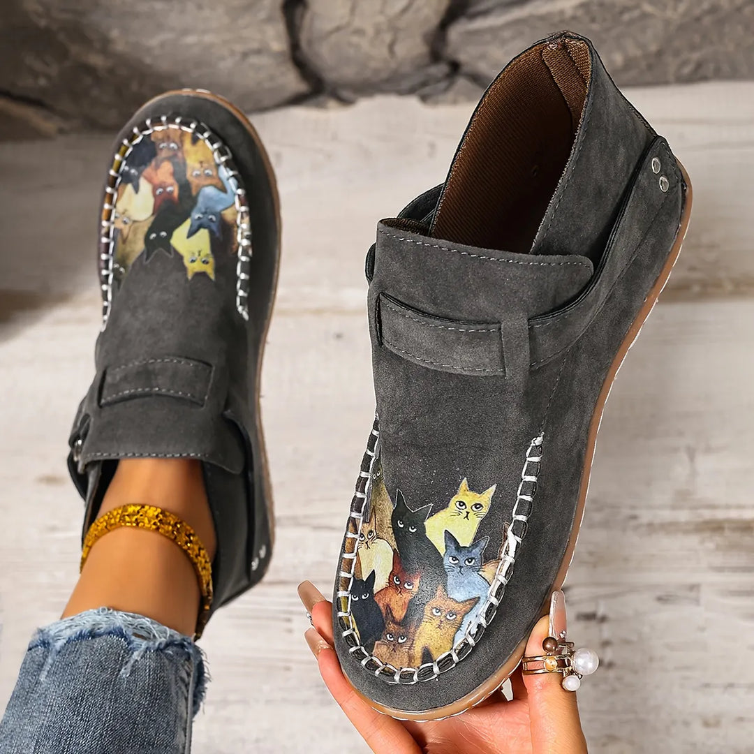 Cara - Buckle Detail Comfort Loafers