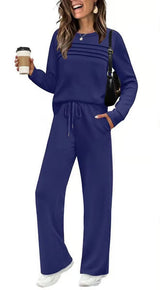 Elanoria - Relaxed Long Sleeve Two Piece Set