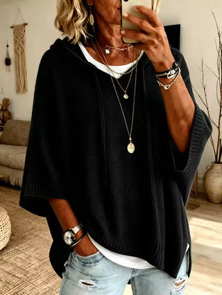 Zoralisse - Cozy Oversized Hooded Sweater