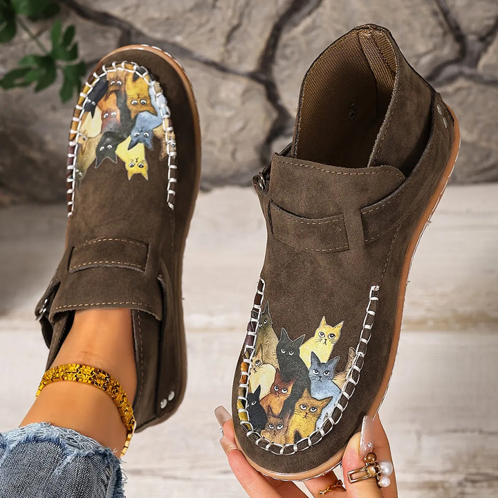 Cara - Buckle Detail Comfort Loafers