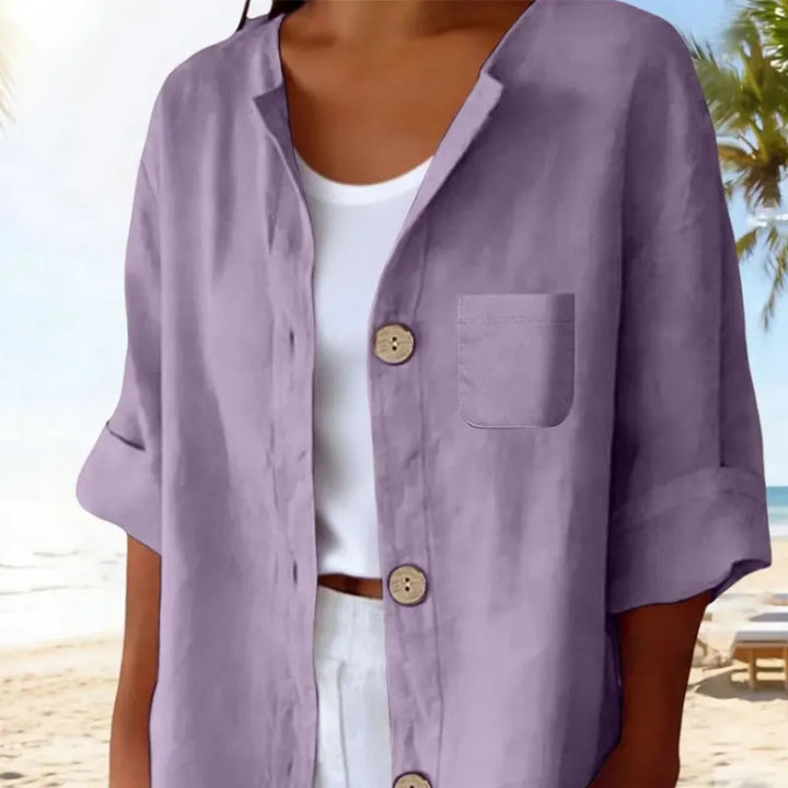 Azelia - Soft-Touch Loose-Fit Summer Shirt