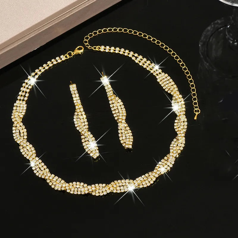 Alessara - Crystal Twist Jewelry Set