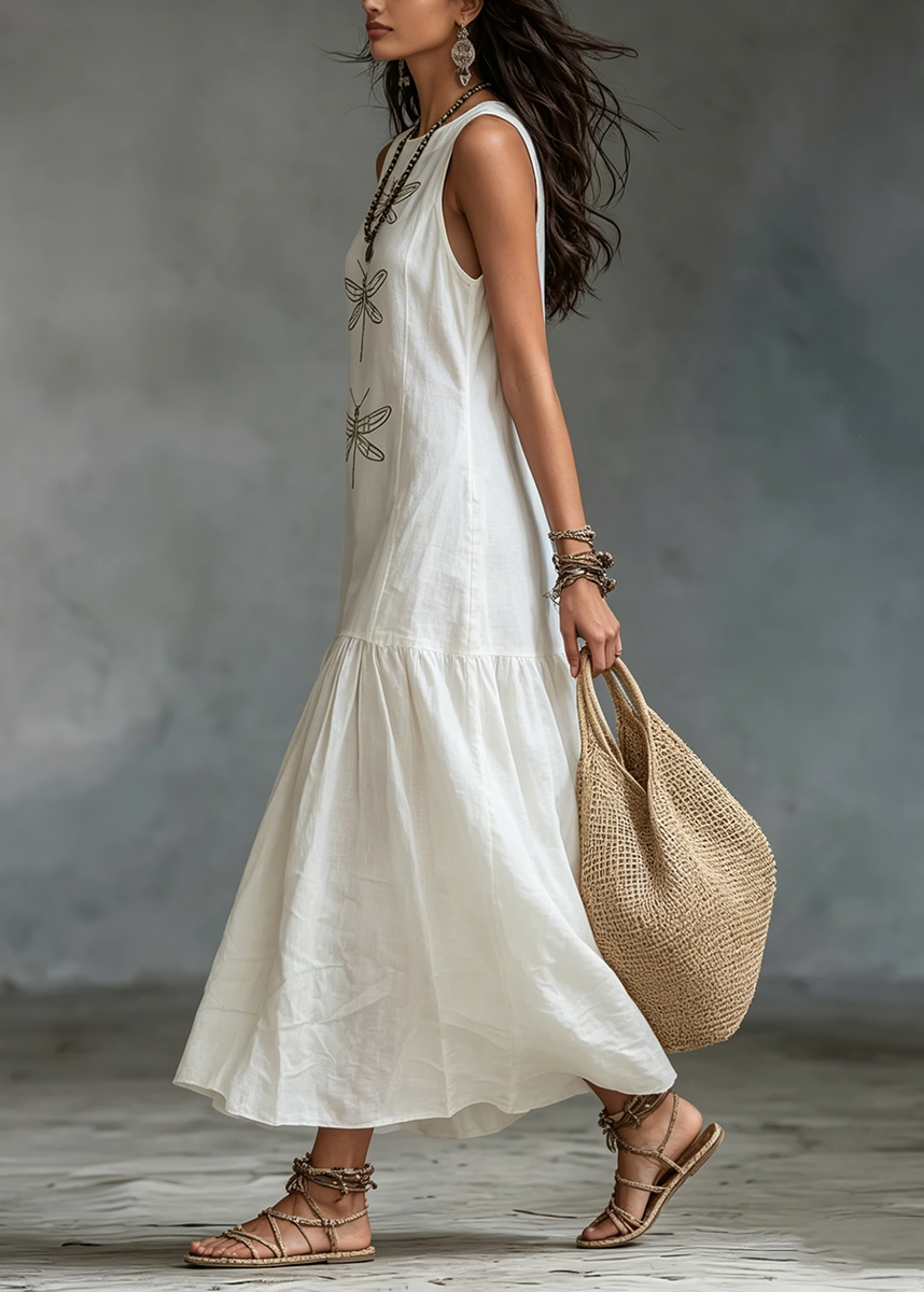 Caelisse - Airy Linen Maxi Dress