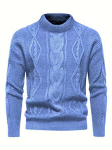 Kael - Cable Knit Mock Neck Sweater