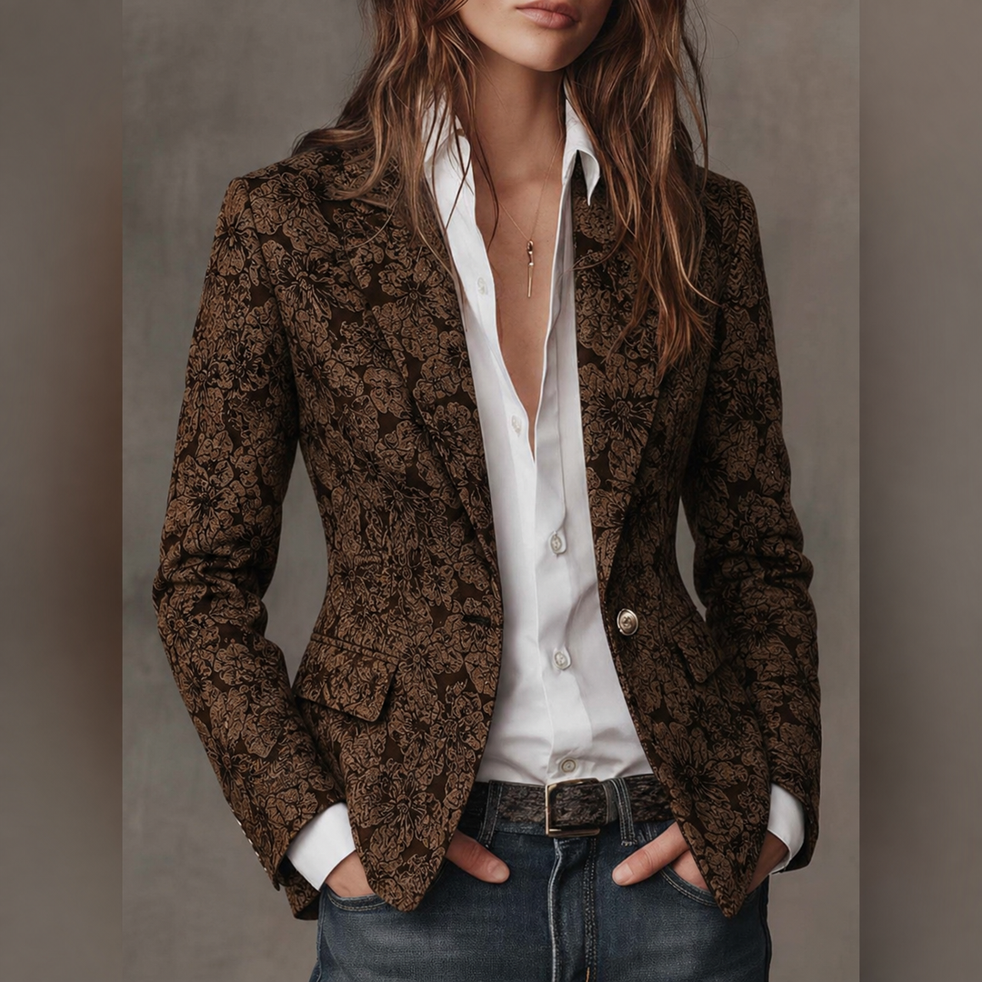 Rhoswen - Tailored Jacquard Blazer
