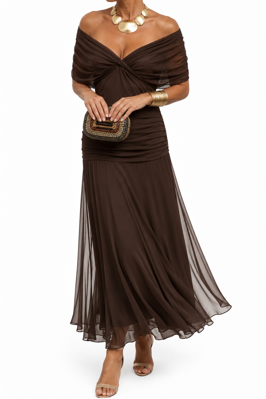 Arla - Soft-Touch Mermaid Evening Dress