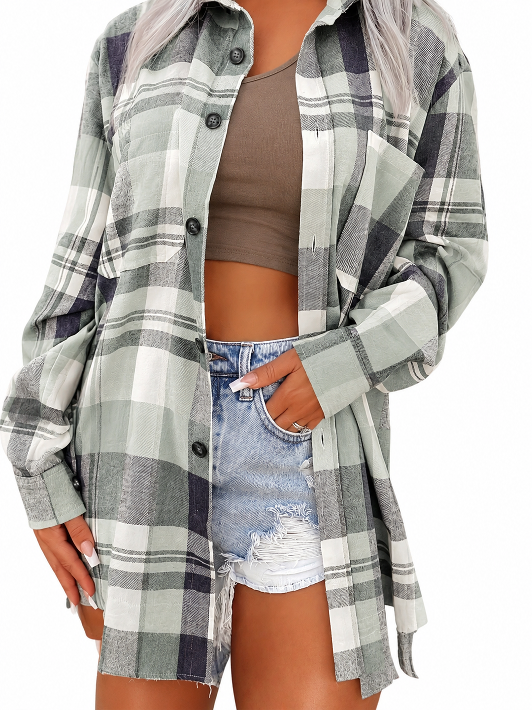 Nadira - Breezy Gingham Shirt
