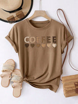 Sarai - Coffee Heart Graphic T-Shirt
