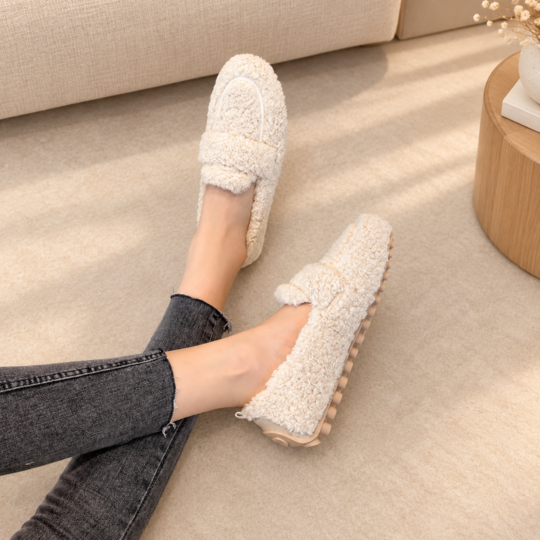 Avina - Plush Grip-Soled Slippers