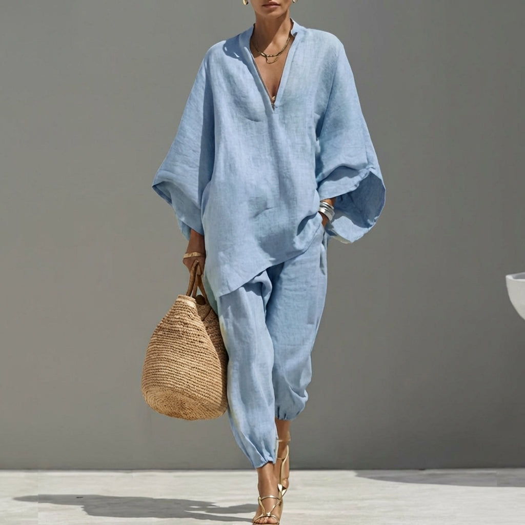 Millie - Airy Linen Two-Piece Set