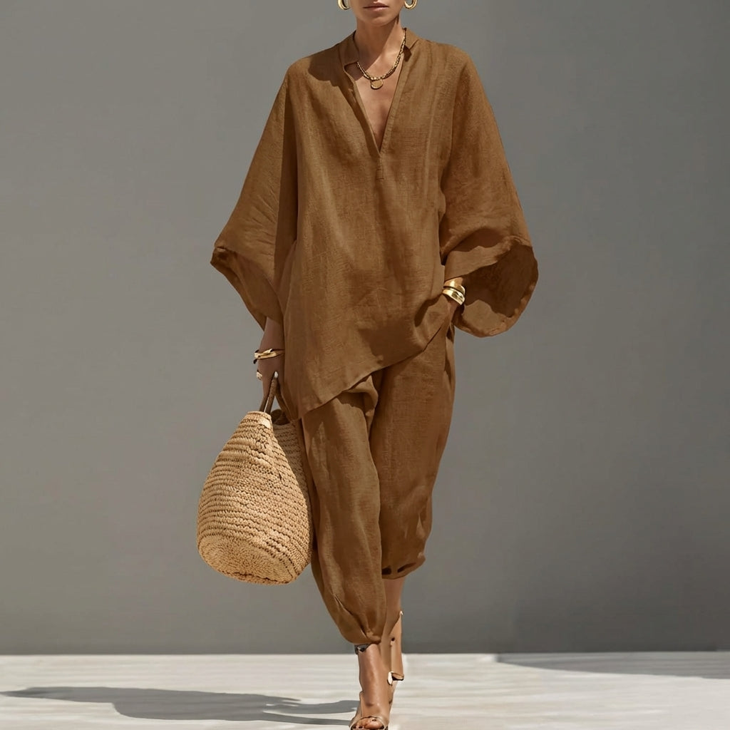 Millie - Airy Linen Two-Piece Set