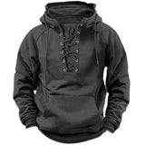 Bervin - Heavyweight Lace-Up Hoodie