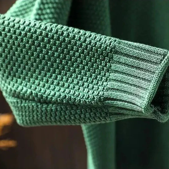 Oriane - Textured Mock-Neck Sweater