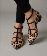 Georgina - Refined Leopard-Print Strappy Heels