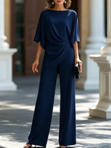 Laurisse - Elegant Cape-Sleeve Two-Piece Set