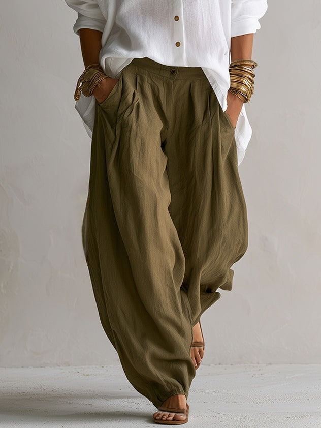 Coravelle - Sculptural Shirt & Balloon Trousers Set