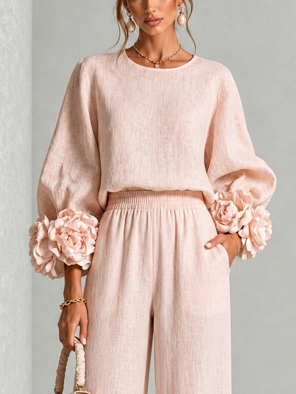 Alouenne - Airy Linen Two-Piece Set