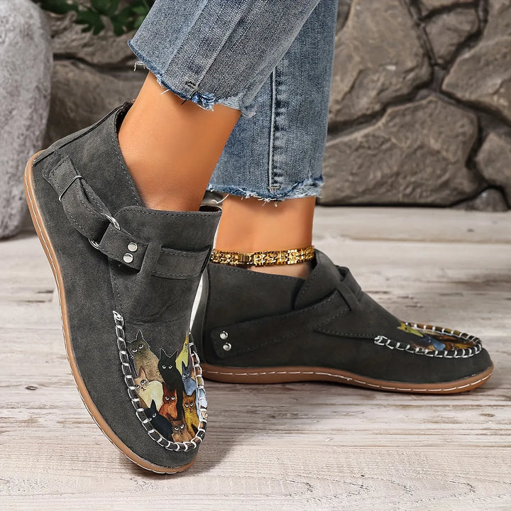 Cara - Buckle Detail Comfort Loafers