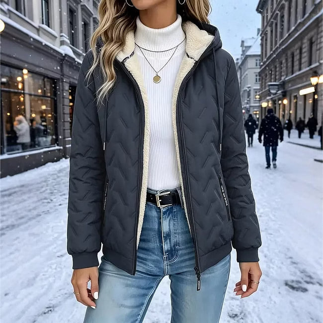 Beata - Soft-Touch Zip Hoodie
