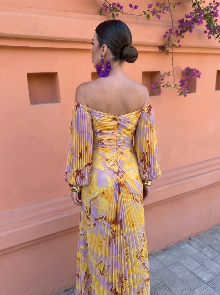 Avalora - Elegant Floral Maxi Dress