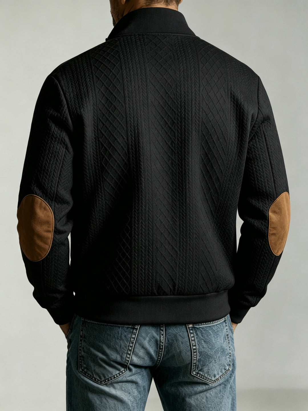 Flyn - Textured Baseball Jacket