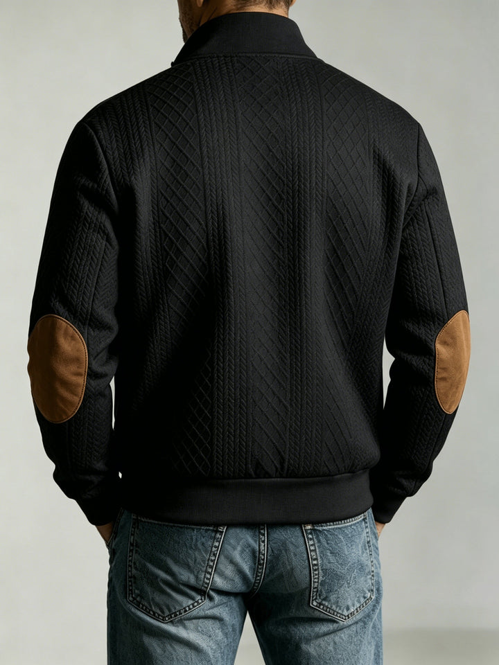 Flyn - Textured Baseball Jacket