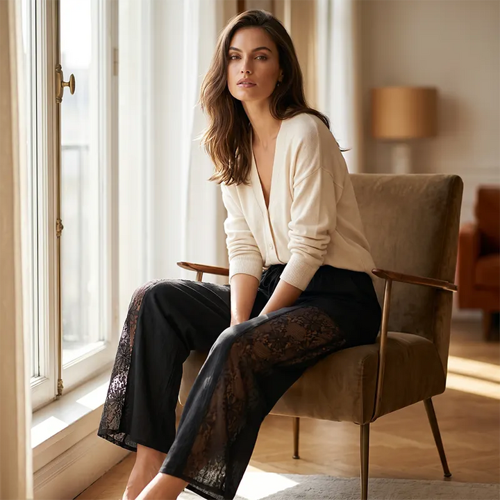 Carlotta - Lightweight Lace Trousers