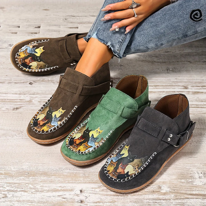 Cara - Buckle Detail Comfort Loafers