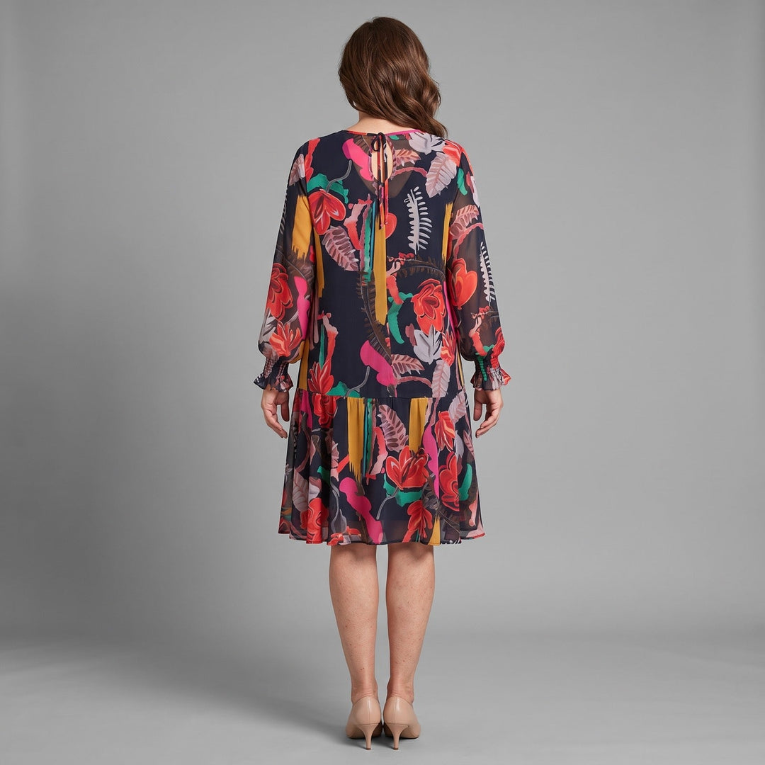 Anarose - Airy Floral Midi Dress