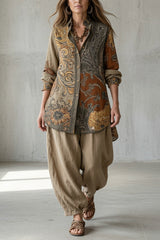 Laurienne - Breathable Shirt and Trousers Co-ord Set
