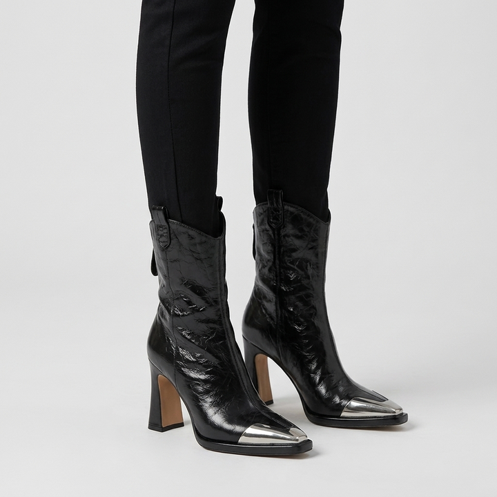 Esmira - Polished Ankle Boots
