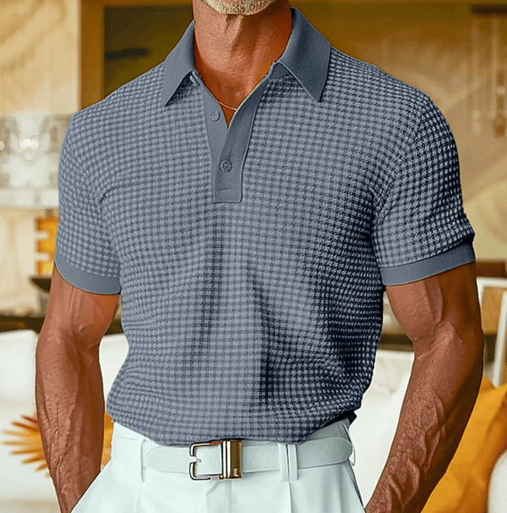 Beren - Textured Checked Polo