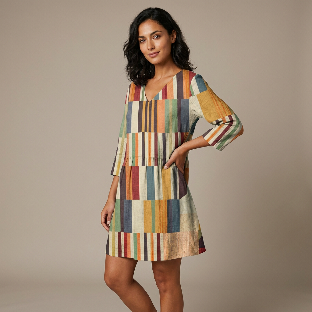 Vesperine - Draped V-Neck Blouse