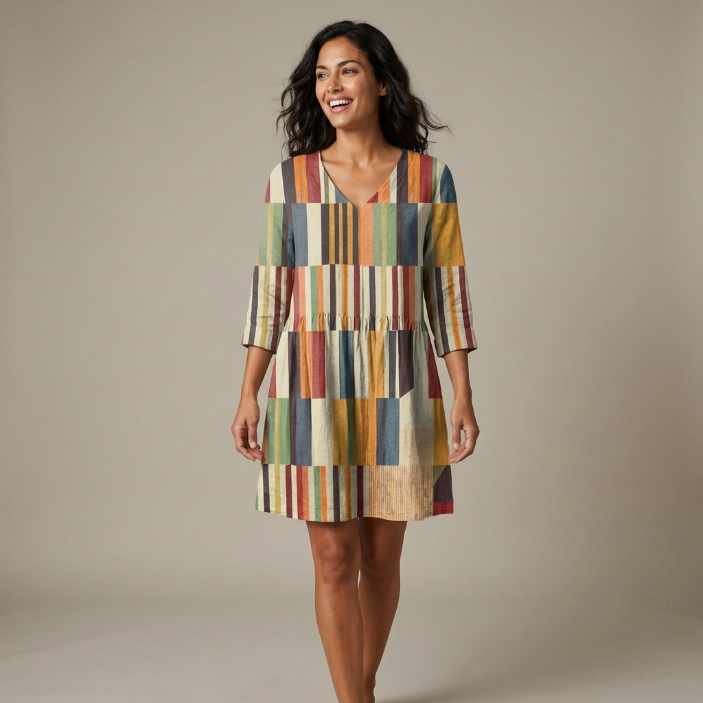 Vesperine - Draped V-Neck Blouse