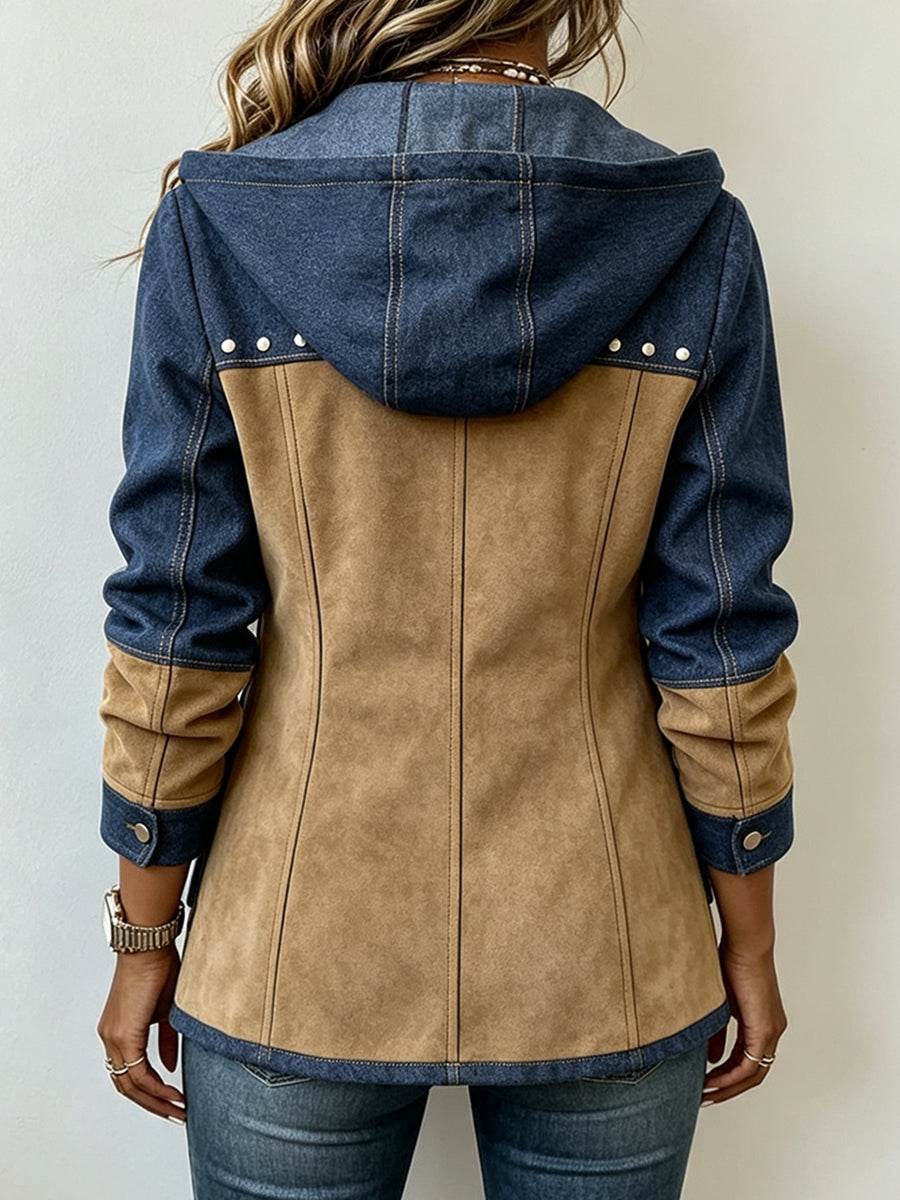 Amara - Textured Hooded Jacket