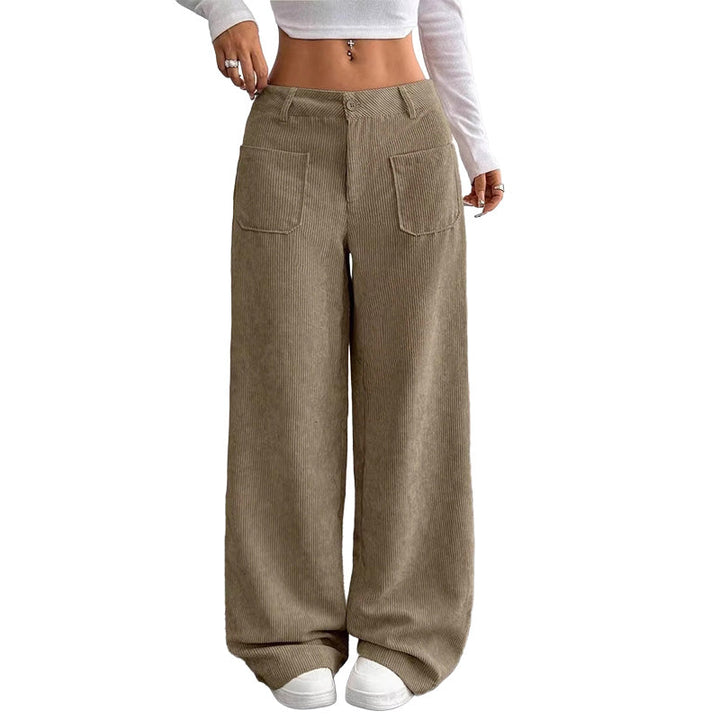Irma - Soft-Touch Wide-Leg Trousers